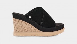 Ugg Abbot Badtofflor Sandaler Dam Svarta | Sverige-48560