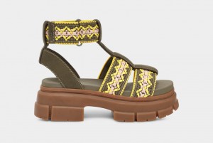 Ugg Ashton Heritage Braid Sandaler Dam Olivgröna | Sverige-70329