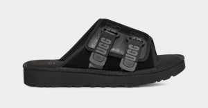 Ugg Goldencoast Rem Badtofflor Sandaler Herr Svarta | Sverige-39254