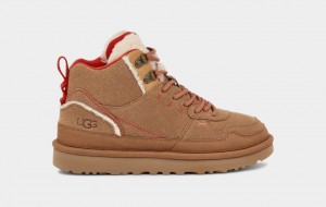 Ugg Highland Hi Heritage Mocka Sneakers Dam Bruna Röda | Sverige-46215