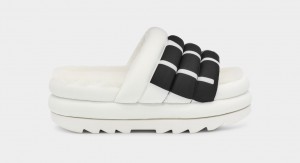 Ugg Maxi Badtofflor Logo Sandaler Dam Vita | Sverige-32169