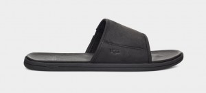 Ugg Seaside Badtofflor Sandaler Herr Svarta | Sverige-51723