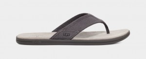 Ugg Seaside Flip Mocka Sandaler Herr Mörkgrå | Sverige-41237