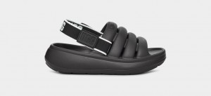 Ugg Sport Yeah Badtofflor Tofflor Barn Svarta | Sverige-83074