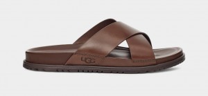 Ugg Wainscott Badtofflor Sandaler Herr Choklad | Sverige-45927