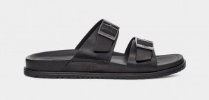 Ugg Wainscott Spännen Badtofflor Sandaler Herr Svarta | Sverige-98461