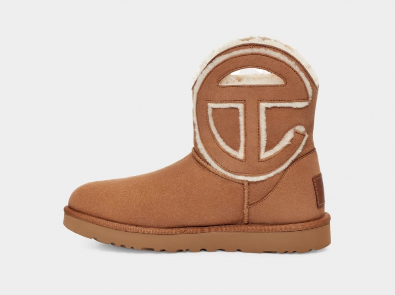Ugg All Gender UGG x Telfar Logo Mini Stövlar Dam Bruna | Sverige-96035