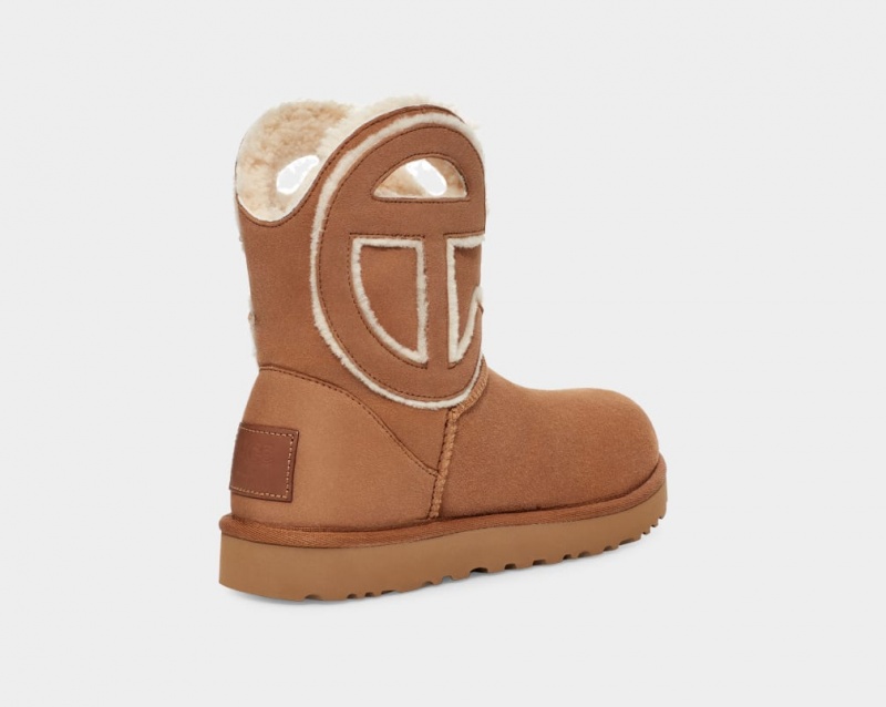Ugg All Gender UGG x Telfar Logo Mini Stövlar Dam Bruna | Sverige-96035