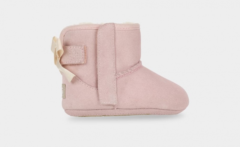 Ugg Baby Jesse Bow II Boot and Beanie Set Stövlar Barn Rosa | Sverige-86053