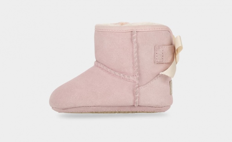 Ugg Baby Jesse Bow II Boot and Beanie Set Stövlar Barn Rosa | Sverige-86053