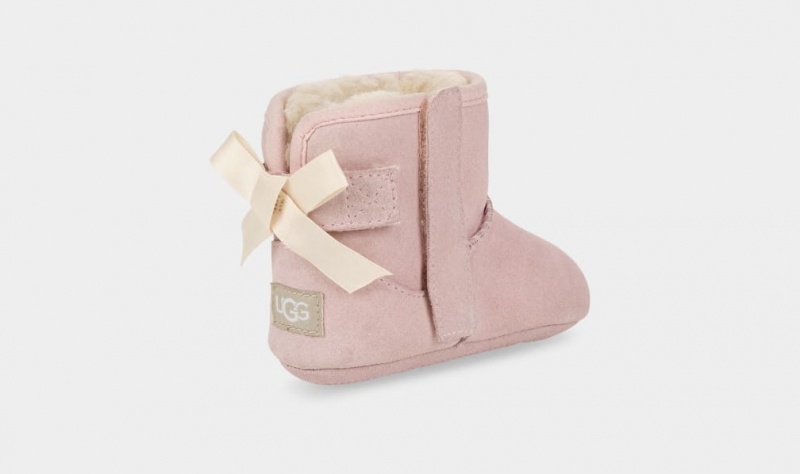 Ugg Baby Jesse Bow II Boot and Beanie Set Stövlar Barn Rosa | Sverige-86053