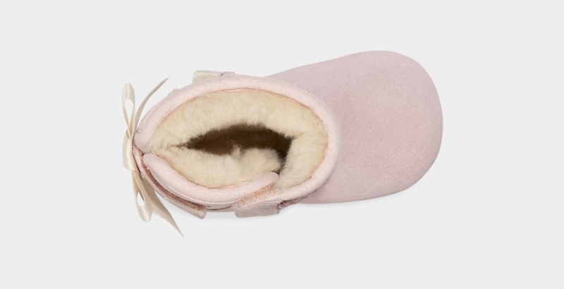 Ugg Baby Jesse Bow II Boot and Beanie Set Stövlar Barn Rosa | Sverige-86053