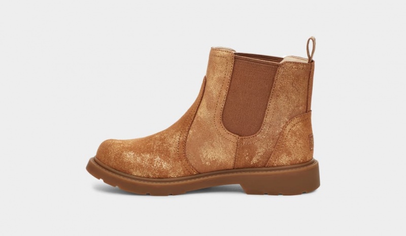 Ugg Bolden Metallic Stövlar Barn Metal Guld | Sverige-72561