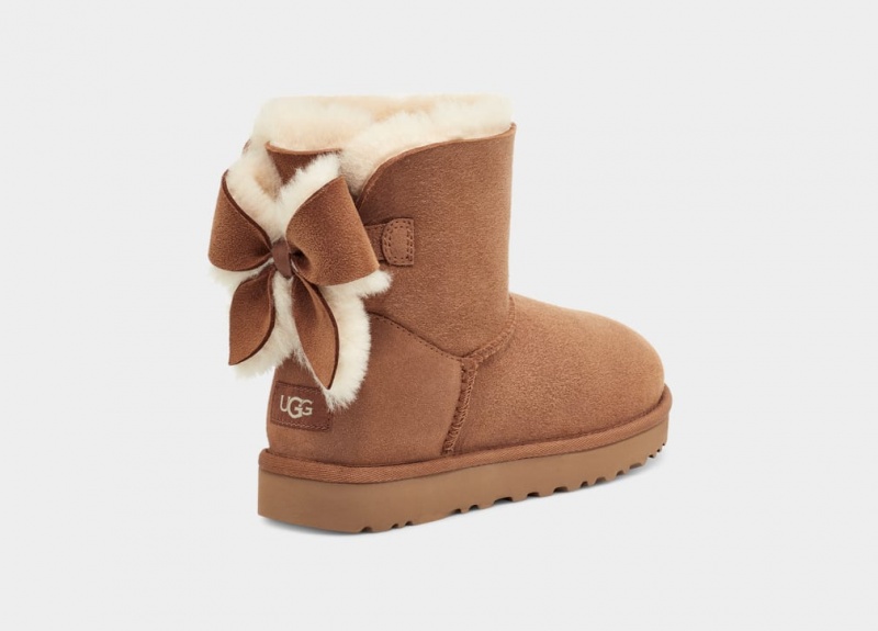 Ugg Classic Heritage Bow Stövlar Dam Bruna | Sverige-64923
