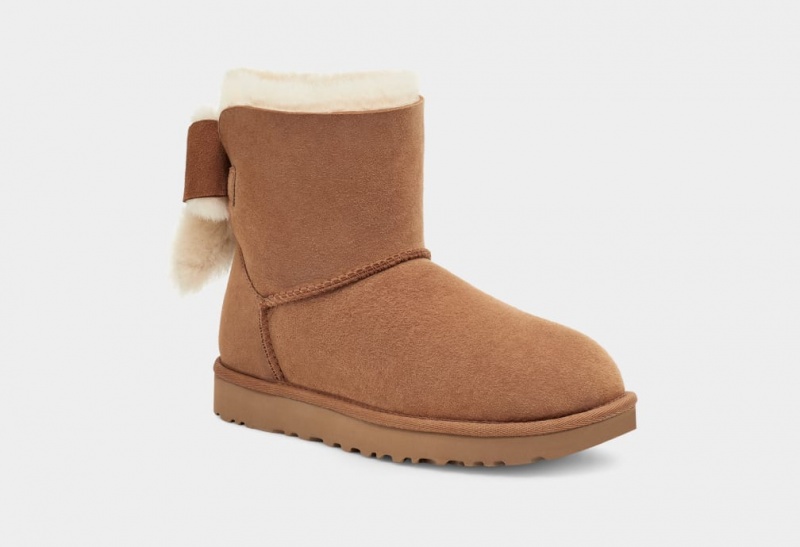 Ugg Classic Heritage Bow Stövlar Dam Bruna | Sverige-64923