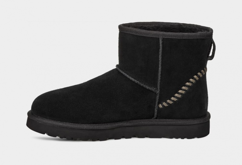 Ugg Classic Mini Deco Mocka Stövlar Herr Svarta | Sverige-28641