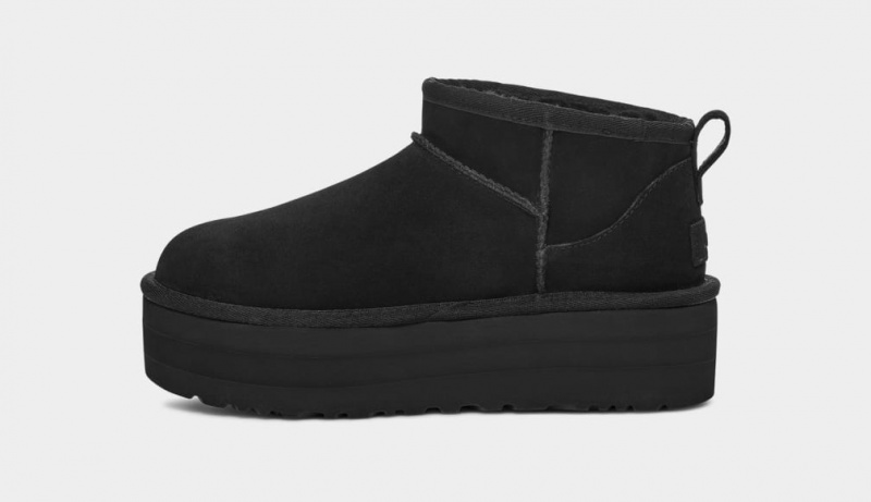 Ugg Classic Ultra Mini Platform Stövlar Dam Svarta | Sverige-30154