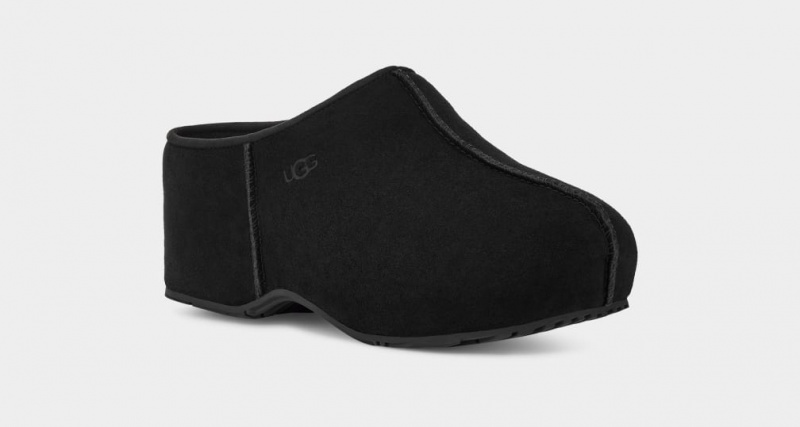 Ugg Cottage Clog Platta Skor Dam Svarta | Sverige-60951