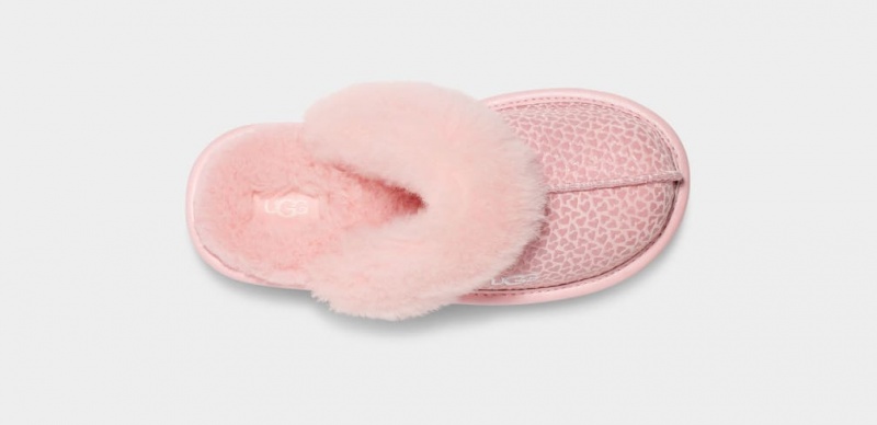 Ugg Cozy II Gel Hearts Tofflor Barn Rosa | Sverige-87061