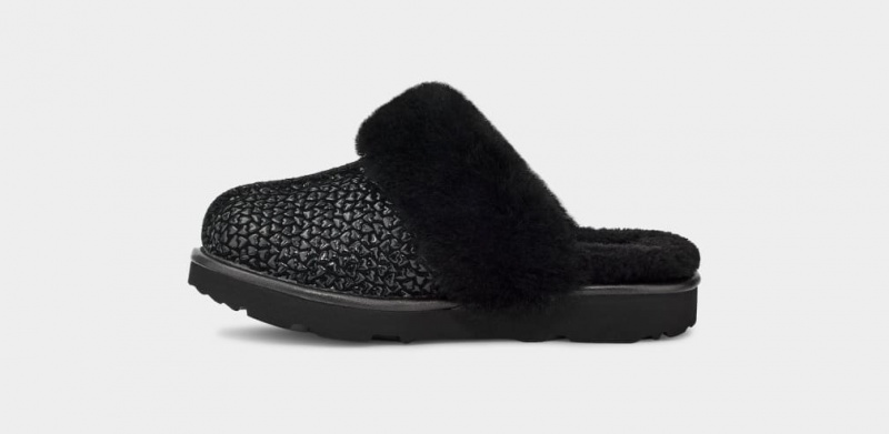 Ugg Cozy II Gel Hearts Tofflor Barn Svarta | Sverige-89726