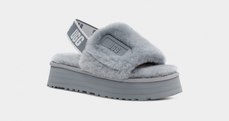 Ugg Disco Badtofflor Tofflor Dam Grå | Sverige-51240