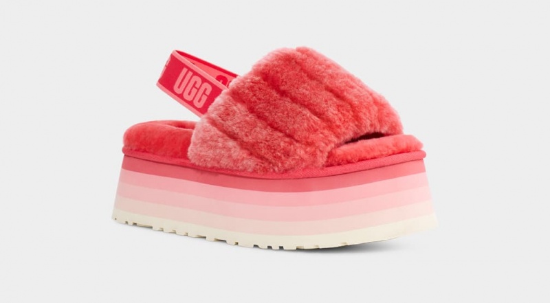 Ugg Disco Sherpa Corduroy Badtofflor Tofflor Dam Korall | Sverige-41972