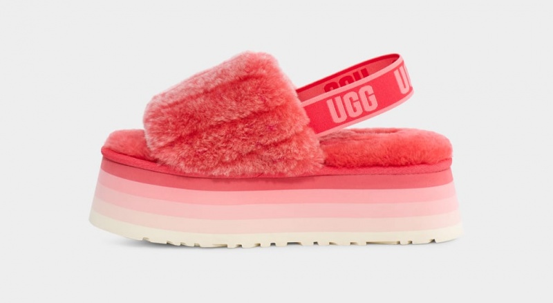 Ugg Disco Sherpa Corduroy Badtofflor Tofflor Dam Korall | Sverige-41972