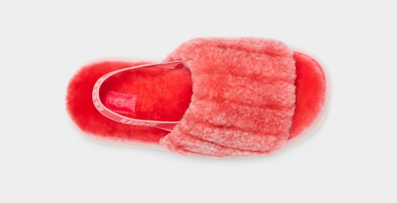 Ugg Disco Sherpa Corduroy Badtofflor Tofflor Dam Korall | Sverige-41972