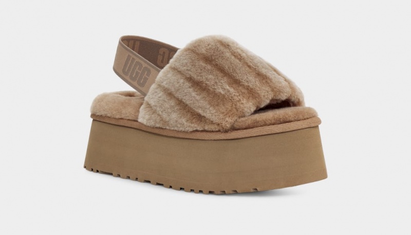 Ugg Disco Sherpa Corduroy Badtofflor Tofflor Dam Bruna | Sverige-81709