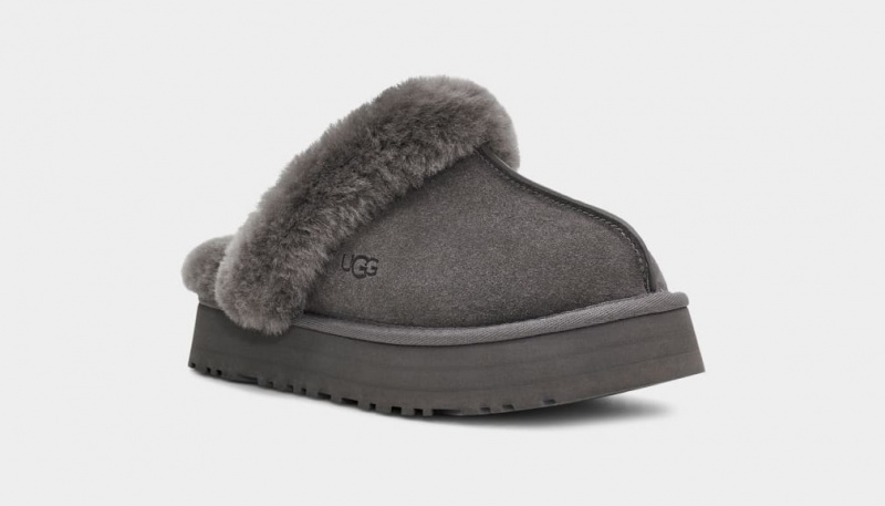 Ugg Disquette Tofflor Dam Grå | Sverige-56493