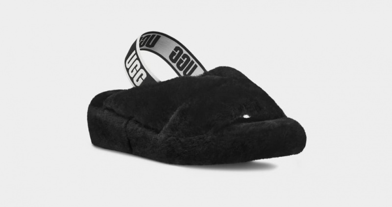 Ugg Fab Yeah Badtofflor Tofflor Dam Svarta | Sverige-19047