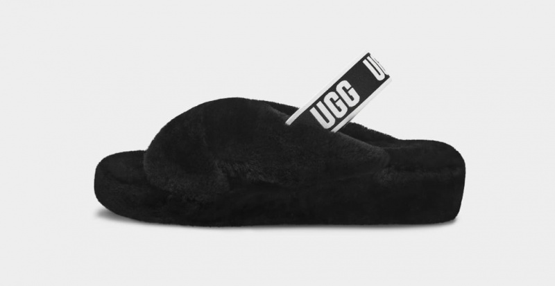 Ugg Fab Yeah Badtofflor Tofflor Dam Svarta | Sverige-19047