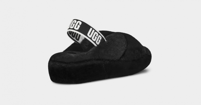 Ugg Fab Yeah Badtofflor Tofflor Dam Svarta | Sverige-19047