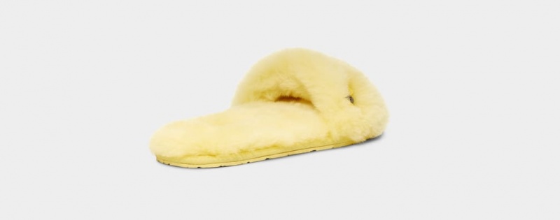 Ugg Fluff Badtofflor Tofflor Dam Gula | Sverige-16740