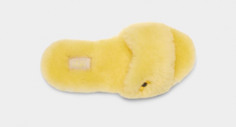 Ugg Fluff Badtofflor Tofflor Dam Gula | Sverige-16740