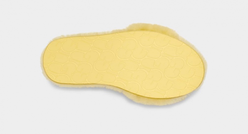 Ugg Fluff Badtofflor Tofflor Dam Gula | Sverige-16740