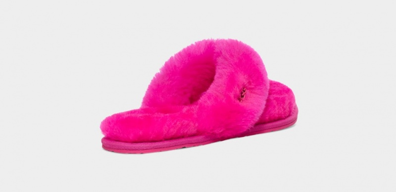 Ugg Fluff Flip Flop Logo Tofflor Dam Rosa | Sverige-17389