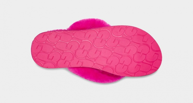 Ugg Fluff Flip Flop Logo Tofflor Dam Rosa | Sverige-17389