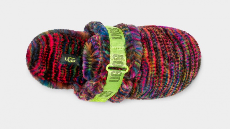 Ugg Fluff It Pixelate Badtofflor Tofflor Herr Svarta | Sverige-56794