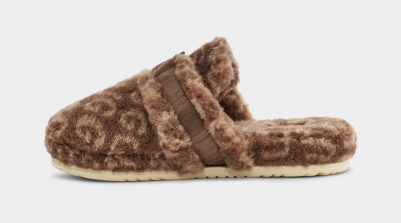 Ugg Fluff It Pop Badtofflor Tofflor Herr Bruna | Sverige-07153