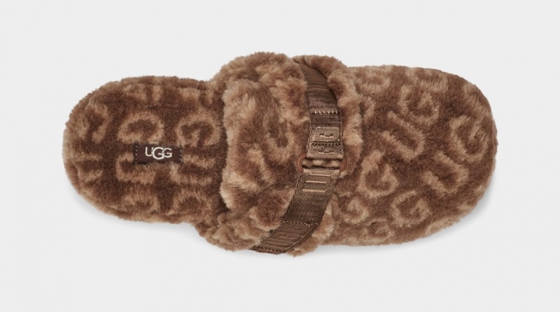 Ugg Fluff It Pop Badtofflor Tofflor Herr Bruna | Sverige-07153