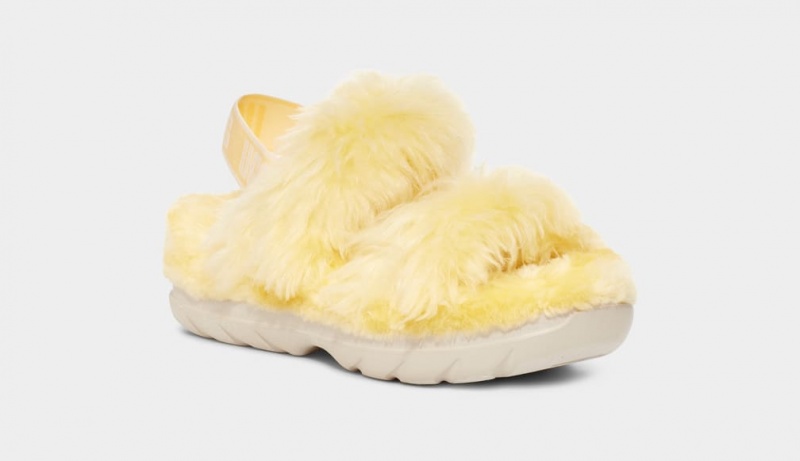 Ugg Fluff Sugar Sandaler Dam Gula | Sverige-59137