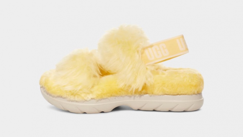 Ugg Fluff Sugar Sandaler Dam Gula | Sverige-59137