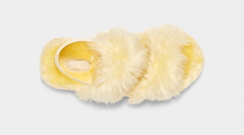 Ugg Fluff Sugar Sandaler Dam Gula | Sverige-59137