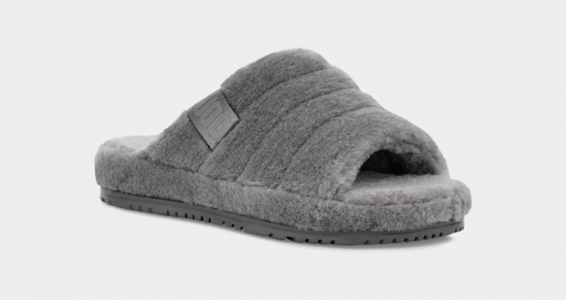 Ugg Fluff You Badtofflor Tofflor Herr Grå | Sverige-15036
