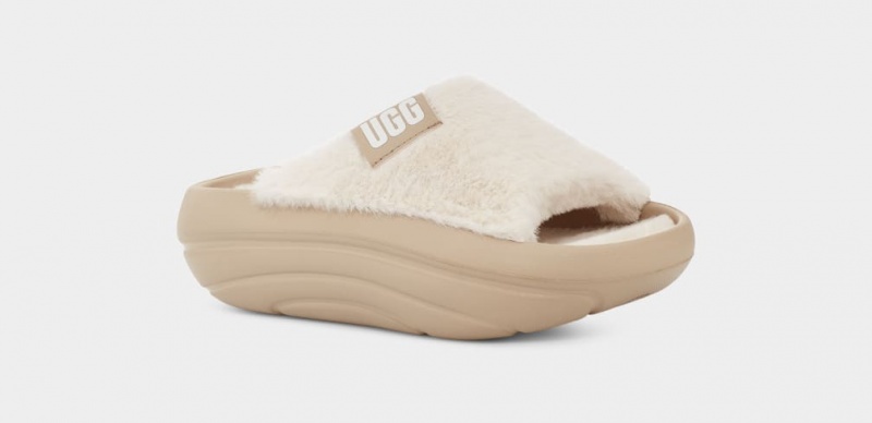 Ugg FoamO UGGPlush Badtofflor Sandaler Dam Senapsgult | Sverige-14790