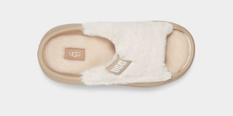 Ugg FoamO UGGPlush Badtofflor Sandaler Dam Senapsgult | Sverige-14790