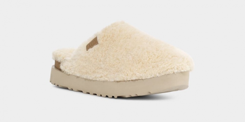 Ugg Fuzz Sugar Badtofflor Tofflor Dam Beige | Sverige-67201