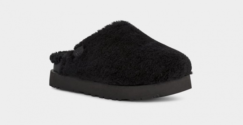Ugg Fuzz Sugar Badtofflor Tofflor Dam Svarta | Sverige-70259
