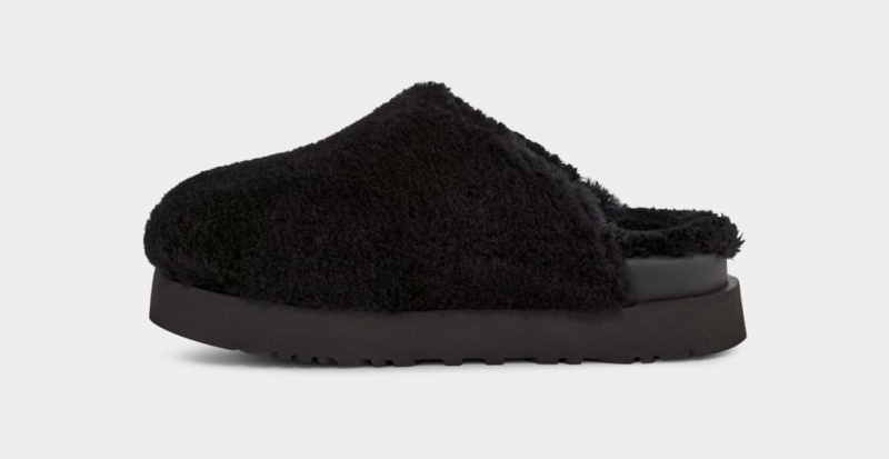 Ugg Fuzz Sugar Badtofflor Tofflor Dam Svarta | Sverige-70259